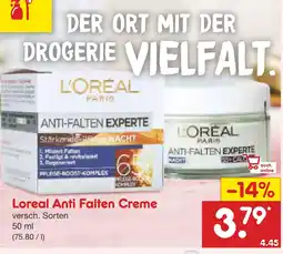 Netto Marken-Discount L'oreal paris anti-falten creme Angebot