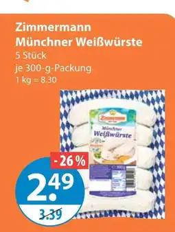 V Markt Zimmermann münchner weißwürste Angebot