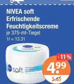 V Markt Nivea soft erfrischende feuchtigkeitscreme Angebot