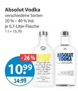 V Markt Absolut vodka citron Angebot