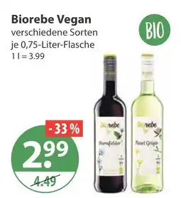 V Markt Biorebe vegan Angebot