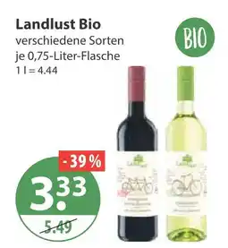 V Markt Landlust bio wein Angebot