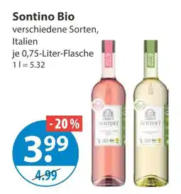 V Markt Sontino bio wein Angebot