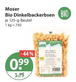 V Markt Moser bio dinkelbackerbsen Angebot