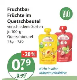 V Markt Fruchtbar früchte im quetschbeutel Angebot