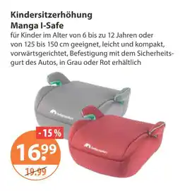 V Markt Kindersitzerhöhung manga i-safe Angebot