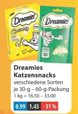 V Markt Dreamies katzensnacks Angebot