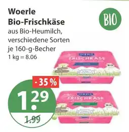 V Markt Woerle bio-frischkäse Angebot