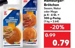 Kaufland Hamburger-brötchen sesam Angebot