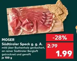 Kaufland Moser südtiroler speck g. g. a Angebot