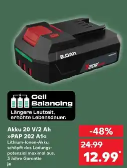 Kaufland Akku 20 v/2 ah pap 202 a1 Angebot