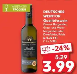 Kaufland Deutsches weintor qualitätswein grauer burgunder Angebot