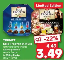 Kaufland Trumpf edle tropfen in nuss obstbrände Angebot
