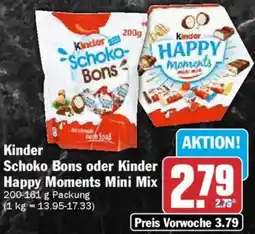 AEZ Kinder Schoko Bons oder Kinder Happy Moments Mini Mix Angebot