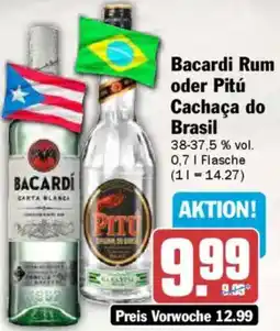 AEZ Bacardi Rum oder Pitú Cachaça do Brasil Angebot