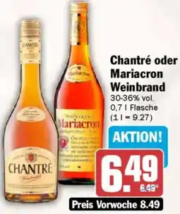 AEZ Chantré oder Mariacron Weinbrand Angebot