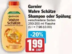 AEZ Garnier Wahre Schätze Shampoo oder Spülung Angebot