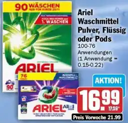 AEZ Ariel Waschmittel Pulver, Flüssig oder Pods Angebot