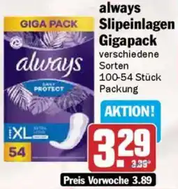 AEZ always Slipeinlagen Gigapack Angebot