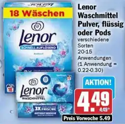 AEZ Lenor Waschmittel Pulver, flüssig oder Pods Angebot
