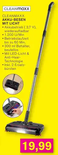 KODi CLEANMaxx AKKU-BESEN MIT LICHT Angebot