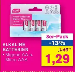 KODi Alkaline Batterien 8er-Pack Angebot