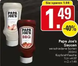 WEZ Papa Joe's Saucen Angebot