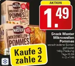 WEZ Snack Master Mikrowellen Pommes Angebot