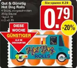 WEZ Gut & Günstig Hot Dog Rolls Angebot