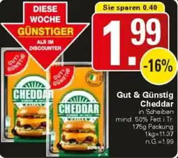 WEZ Gut & Günstig Cheddar Angebot