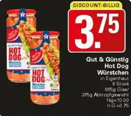 WEZ Gut & Günstig Hot Dog Würstchen Angebot