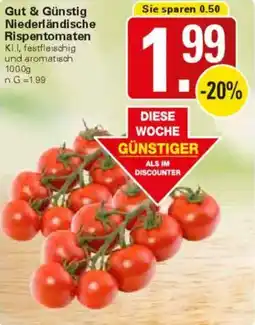 WEZ Gut & Günstig Niederländische Rispentomaten Angebot