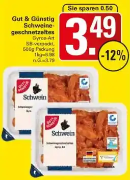 WEZ Gut & Günstig Schweinegeschnetzeltes Angebot