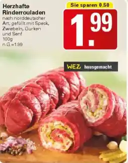 WEZ Herzhafte Rinderrouladen Angebot