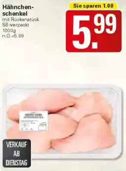 WEZ Hähnchenschenkel Angebot