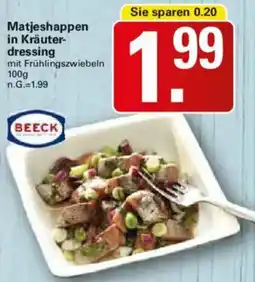WEZ BEECK Matjeshappen in Kräuterdressing Angebot