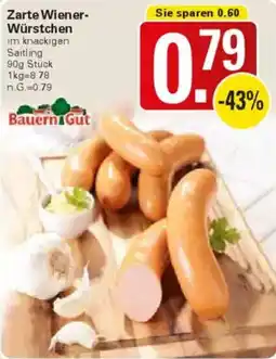 WEZ Bauern Gut Zarte Wiener Würstchen Angebot