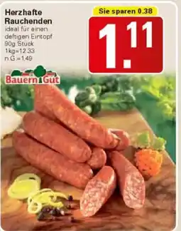 WEZ Bauern Gut Herzhafte Rauchenden Angebot