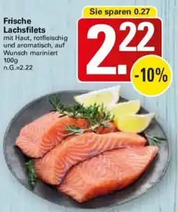 WEZ Frische Lachsfilets Angebot
