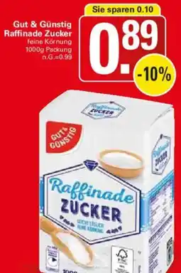 WEZ Gut & Günstig Raffinade Zucker Angebot