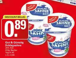WEZ Gut & Günstig Schlagsahne Angebot