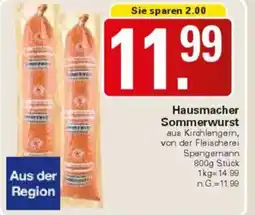 WEZ Hausmacher Sommerwurst Angebot