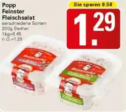 WEZ Popp Feinster Fleischsalat Angebot