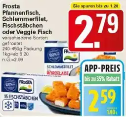 WEZ Frosta Pfannenfisch, Schlemmerfilet, Fischstäbchen oder Veggie Fisch Angebot