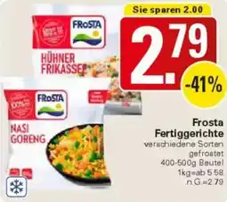 WEZ Frosta Fertiggerichte Angebot