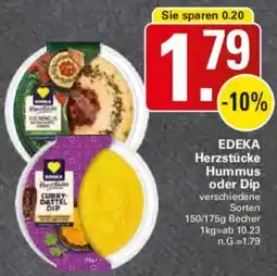 WEZ EDEKA Herzstücke Hummus oder Dip Angebot