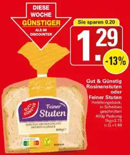 WEZ Gut & Günstig Rosinenstuten oder Feiner Stuten Angebot