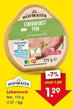 Netto Marken-Discount Leberwurst Angebot