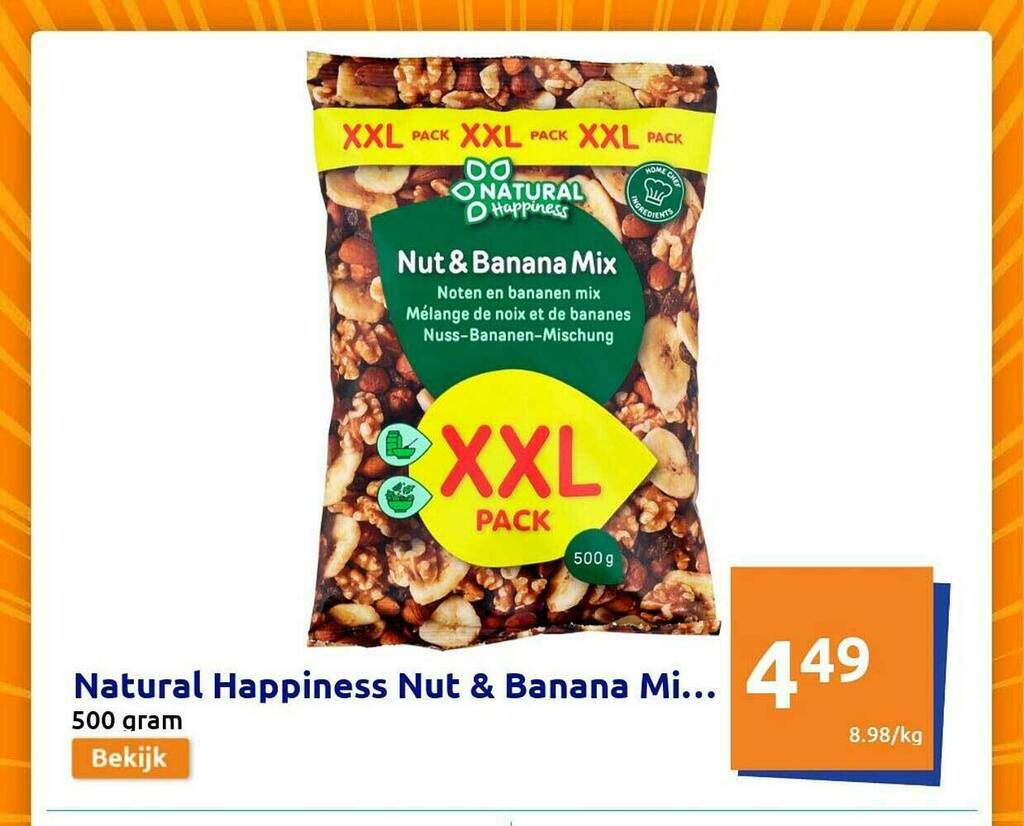 Natural Happiness Nut & Banana Mix Angebot bei Action