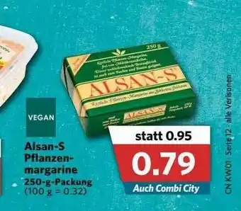 Combi Alsan-s Pflanzen Margarine Angebot